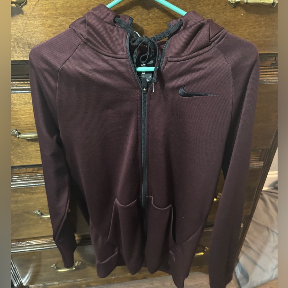 Maroon Nike zip up